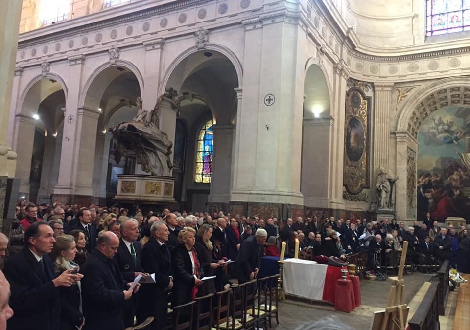 Obsèques de Roger Holeindre, Président d’honneur du Parti de la France