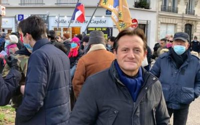 Membre du Bureau politique, Alexandre Simonnot était présent à la manif des Patriotes.