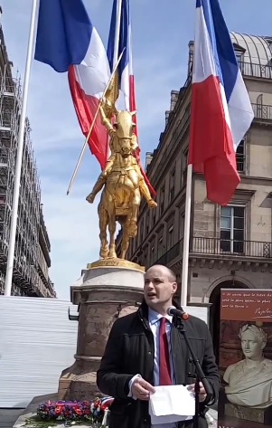 Hommage a Jeanne d’Arc (9/05/2021): texte de l’allocution de Bruno Hirout, SECRÉTAIRE général du PdF.