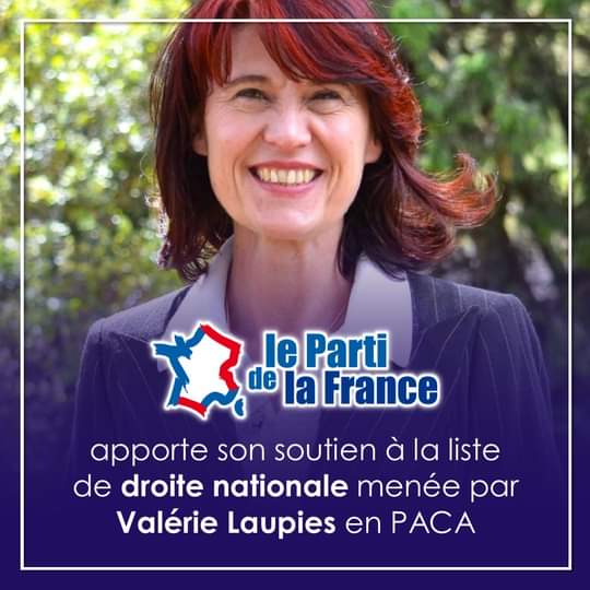 Soutien du PdF à la liste de Valérie Laupies.