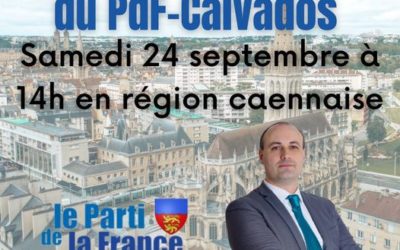 Réunion de rentrée du PdF-Calvados samedi 24 Septembre