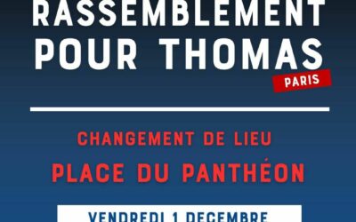 Hommage à Thomas à Paris vendredi 1er décembre