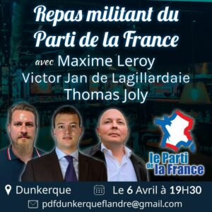 Repas militant du PdF à Dunkerque samedi 6 avril !