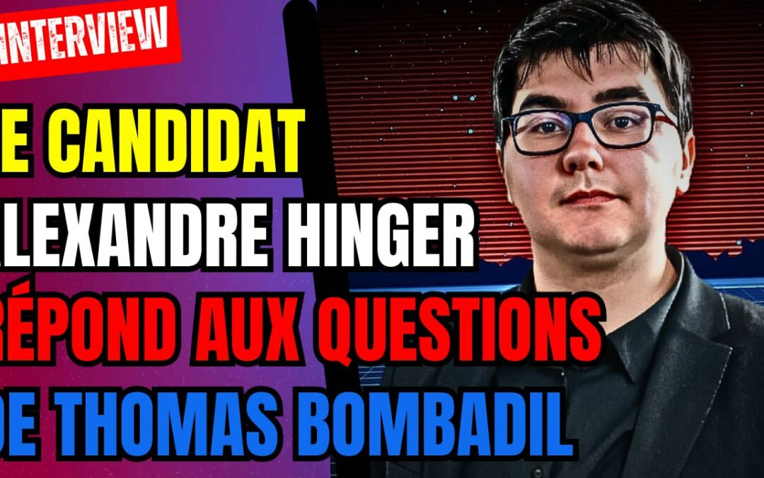 Alexandre Hinger répond aux questions de l’ami Tom Bombadil