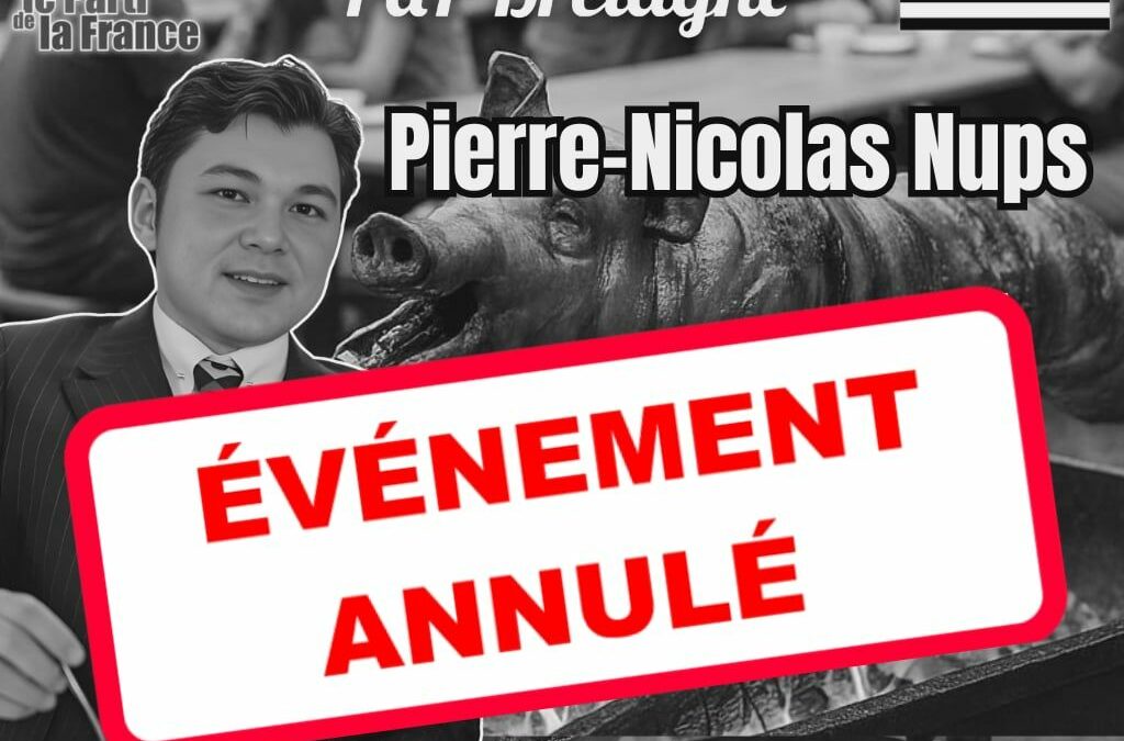 Annulation de la Fête du Cochon du PdF Bretagne