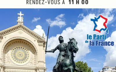 Vendredi 1er mai, le Parti de la France honore Jeanne d’Arc à Paris