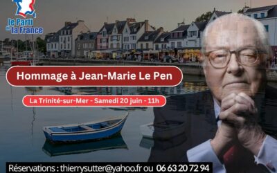 Samedi 20 juin : hommage à Jean-Marie Le Pen à La Trinité-sur-Mer