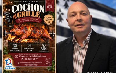 Cochon grillé du PdF Bretagne samedi 3 octobre dans le Morbihan ! En présence de Thomas Joly !
