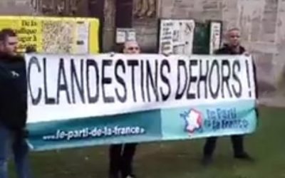 Action du Parti de la France à la Basilique de Saint-Denis