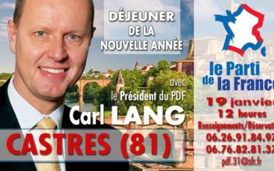 Carl Lang à Castres samedi 19 janvier