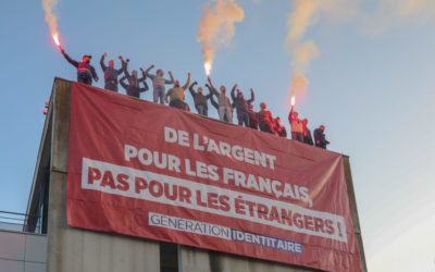 Des Identitaires occupent la Caisse d’allocations familiales de Bobigny en Seine-Saint-Denis !