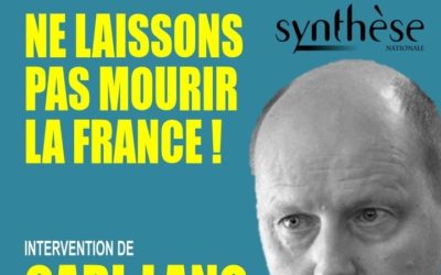 Dimanche 14 octobre: journée de Synthèse Nationale