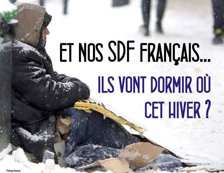 Et quoi pour les SDF Français ?