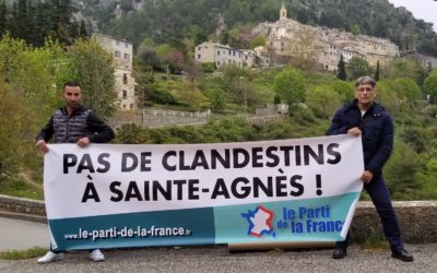 Le Parti de la France se mobilise contre l’installation de clandestins à Sainte-Agnès (06) !