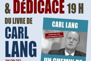 VENDREDI 12 JANVIER À PARIS : PRÉSENTATION DU LIVRE « UN CHEMIN DE RÉSISTANCE » DE CARL LANG