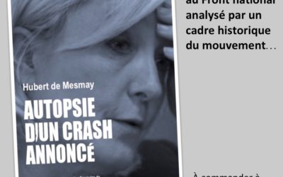 AUTOPSIE D’UN CRASH ANNONCÉ, le livre choc d’Hubert de Mesmay