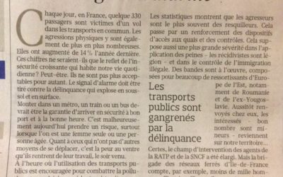 Chaque jour, 330 passagers des transports en commun agressés. +14%