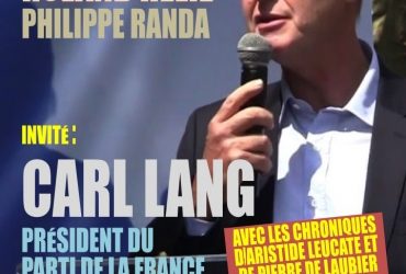 JEUDI 11 MAI, CARL LANG INVITÉ DE L’ÉMISSION « SYNTHÈSE » SUR RADIO LIBERTÉS