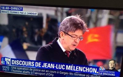 Les drapeaux rouges sont de retour grâce à Mélenchon