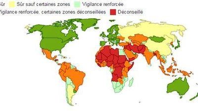 Quels pays les voyageurs français doivent-ils éviter ?