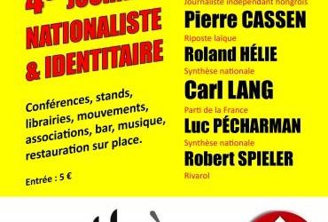 Carl Lang à la 4ème Journée nationaliste et identitaire de Synthèse Nationale à Nieppe (59) le 24 avril