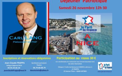 Déjeuner patriotique avec Carl Lang à Nice