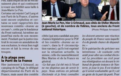 Jean-Marie Le Pen et le Parti de la France au déjeuner patriotique du samedi 15 octobre