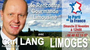 Le président du Parti de la France à la rencontre des militants du Limousin !