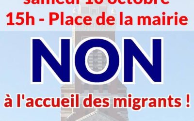 Rappel : Rassemblement contre l’installation de migrants à Albert samedi 10 octobre