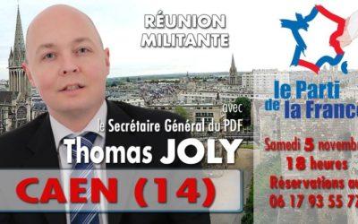 Réunion militante à Caen samedi 5 novembre