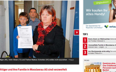Suisse : la mairie expulse une famille suisse pour loger des clandestins
